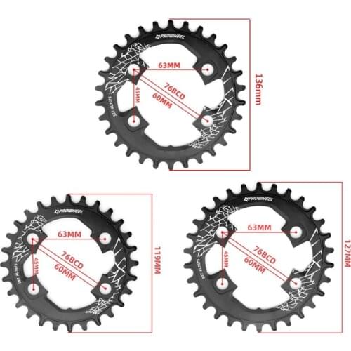 094C 76BCD Mountain Bike Chainwheel Suitable for 9/10s Steel Chain Sprocket