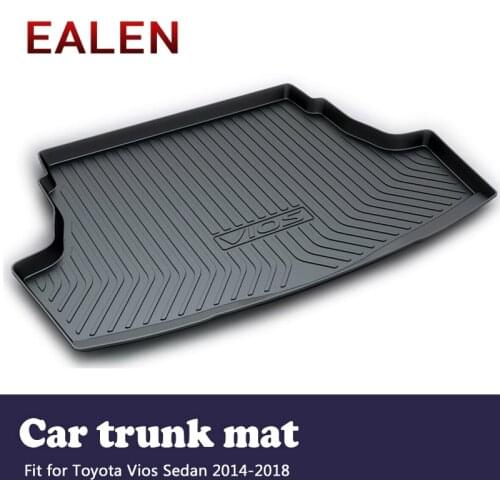 EALEN For Toyota Vios Sedan XP150 2014 2015 2016 2017 2018 Boot Liner Anti-slip mat Accessories 1Set Car Cargo rear trunk mat