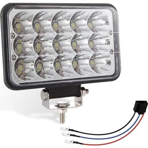 1PC 150W 30000LM 4x6 LED Headlight Hi/Low Sealed Beam Headlamp High Performance Waterproof Power Saving for Jeep pickup Wrangler