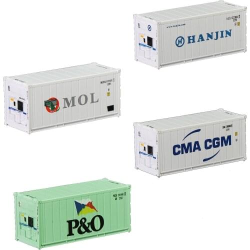 1pc N Scale 20ft Hi-Cube Refrigerater 1:160 20 Feet Shipping Container Freight Car C15011