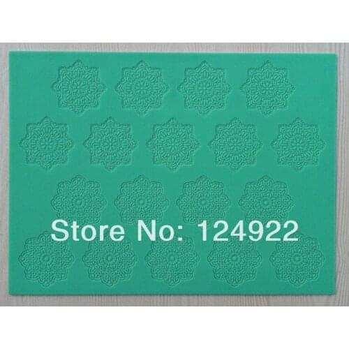 10Pcs/lot (CT-008) Two Kinds Of Flower Type Soft 100% Platinum Silicone Cake Fondant Embossing Gum Paste Decorating Mold Tool