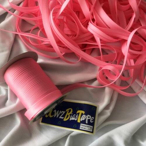 25yards/roll Polyester 5/8"(15mm) Satin Bias Tape Bias Binding Solid Color For DIY Garment Sewing And Trimming