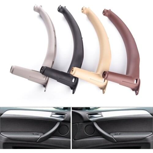 3pcs Car Inner Door Panel Handle Pull Trim Cover Left & Right For BMW E70 X5 2007-2013 X6 E71 E72 2008-2014