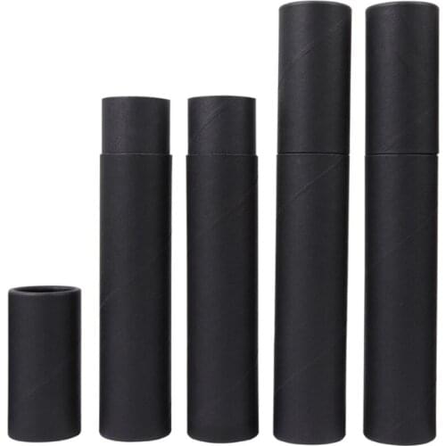 500pcs 2.1x20.7cm 2.7x20.7cm 3.5x20.7cm Kraft Paper Incense Tube Barrel Storage Box For pencil Joss Stick Tea boxes