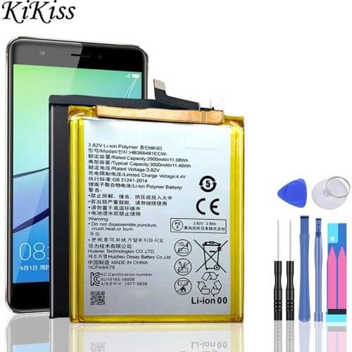 Battery For Huawei P8 P9 P10 P20 P30 P40 Lite Plus Pro/Honor 8 9 5C 7C 7A/Nova 2 3 4 3E/G9/GT3/GR3 2017/Enjoy 6S 7S HB366481ECW