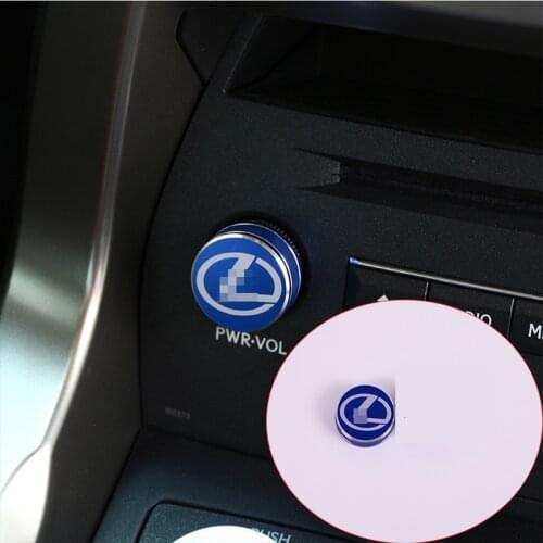 For Lexus RX 200t 450h NX 200 t300h 2014-2017 Car-Styling Aluminum Alloy Volume Knob Cover Trim Interior Accessories 1 pcs
