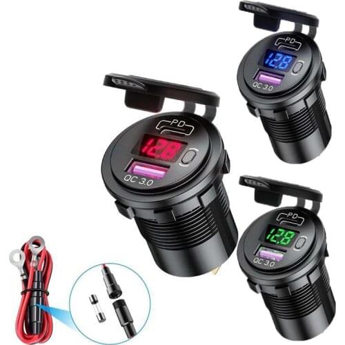 USB Car Charger Quick Charge QC3.0 Type C Mobile Phone PD 18W Fast Charging Adapter For IPhone 12 Huawei Xiaomi Samsung