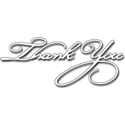 Letters Thank You Metal Cutting Dies Stencil for DIY Scrapbook Album Embossing Paper Cards Christmas Decoration Crafts Template