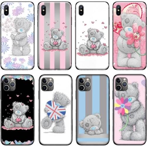 Lovely Teddy Me To You bear Phone Case for iPhone 11 12 mini pro XS MAX 8 7 6 6S Plus X 5S SE 2020 XR