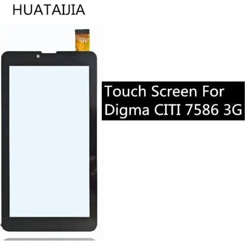 Black New touch screen panel Digitizer For 7" inch Tablet Digma CITI 7586 3G TS7203MG Glass Sensor replacement Free Shipping