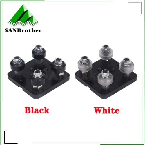 1set 3D Printer parts Openbuilds V gantry plat set special slide plate pulley for 2020 /2040 V-slot aluminum profiles wheels