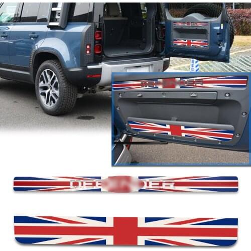 For 2020 land rover defend Rear Trunk Door trim strip inside stainless steel Upgrade Trim Car Accessory