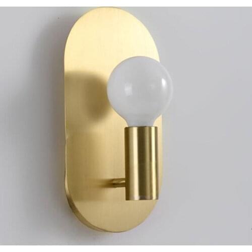 European Indoor Designer Modern Plating Gold Finished Iron Wall Sconce Lamp For Hotel Project Kitchen Dining Bar