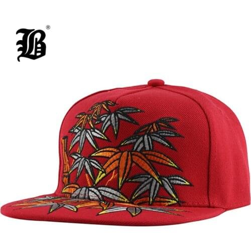 [FLB] Mens Snapback Hip Hop Cap Flat Hat Baseball Caps Quality Bamboo Embroidery Cotton hats For Men Women Couple Bone F138