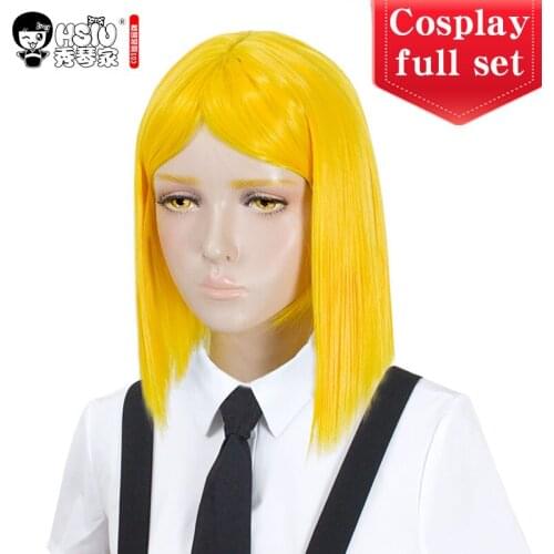 HSIU Land of the Lustrous Anime Houseki no Kuni Costumes Yellow Diamond Bort bodysuit Cosplay wig Costumes Accessories Jumpsuits