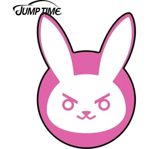 JumpTime 13cm x 9.4cm For D.Va, DVA Logo Sticker Car Bumper Decal Waterproof Car Stickers Cartoon Car Styling Accessories