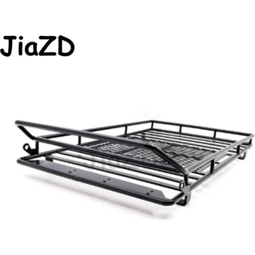Metal Roof Rack Luggage Carrier with 36 LED Spotlight bar For 1/10 RC Car Trx4 RC4WD Cherokee Wrangler Axial Scx10 Y520