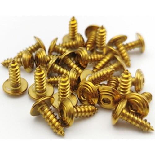 Motorcycle Windshield Decoration Screw 1pcs M5x15mm Stainless Steel Plated Color