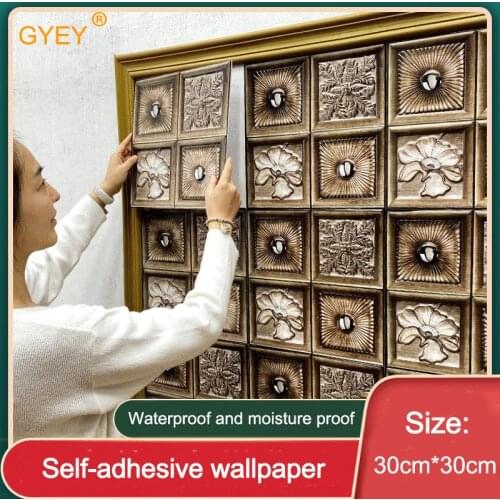 European-style Soft Package PVC Wall Stickers 3D Stickers Self-adhesive Wallpaper Background Wall Retaining Wall Decoration
