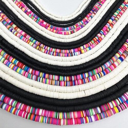 New 3- -8mm Color Polymer Clay Beads Slices for Girls Bracelet Making Diy Necklace&Bracelet Accessories
