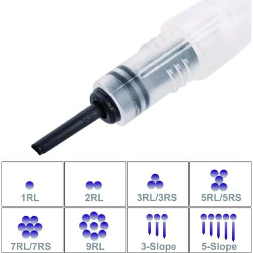 CHUSE 798M-L Disposable Permanent Makeup Tattoo Needles 50pcs/Lot Mixed Size PMU Eyebrow Needle Tattooing