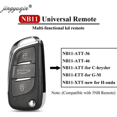 Jingyuqin 5X KEYDIY Original KD900/KD-X2 Key Programmer NB11 Universal Multi-functional DS Style Remote For All B And NB Series