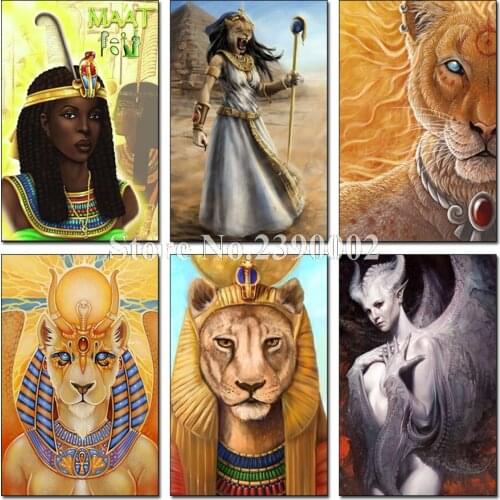 Full Diamond Embroidery The Kane Chronicles Needlework 5D Diy Diamond Painting Mosaic Cross Stitch Kits Home Decor Diamond Lion