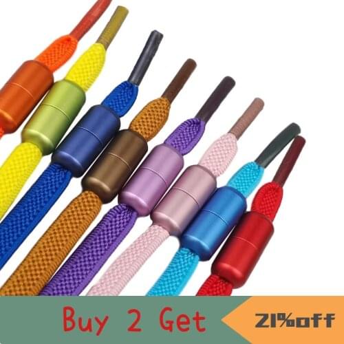 1 Pair No Tie Shoe Laces Elastic Shoelaces Outdoor Leisure Sneakers Quick Safety Flat Shoelace Kids and Adult Unisex Lazy Laces