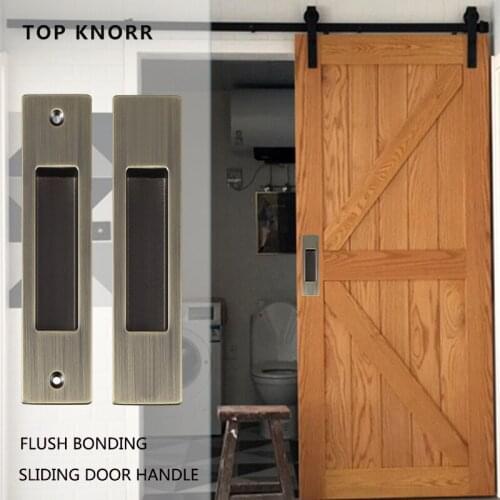 A pair of hidden door handles zinc alloy embedded flat pull cover floor cabinet handle furniture handle hardware