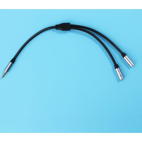 3.5mm To 3.5mm Male To 2 Female Auxiliary Audio Extension Cable Audio Video Cables Tool