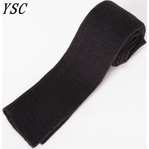 YUNSHUCLOSET 2017 Autumn and winter New pattern fashion ladies knitted cashmere gloves Straight tube style free shipping