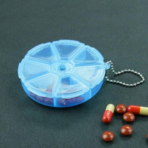 1pc colorful Portable Medical Pill Cases Tablet Medicine Storage Dispenser solitters box Multi Color