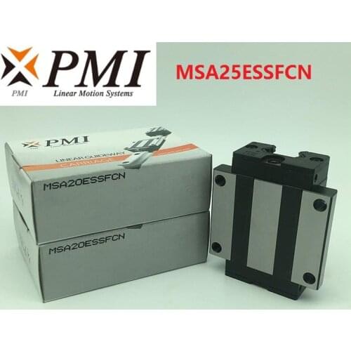 10pcs/lot Original Taiwan PMI MSA25E-N MSA25ESSFCN linear guideway sliding block Carriage for CO2 laser machine MSA25E