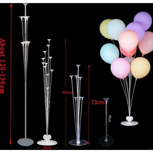 35-130cm Balloon Stand for Birthday Party Decorations Kids Balloons Accessories Baloon Arch Ballon Stick Baby Shower Wedding