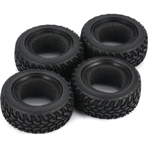 4pcs 1/10 Medium Grain Drift RC On-road Car Tyre Rubber Tension Tyre Tire 49mm For Traxxas HPI Kyosho Racing HSP Wheels