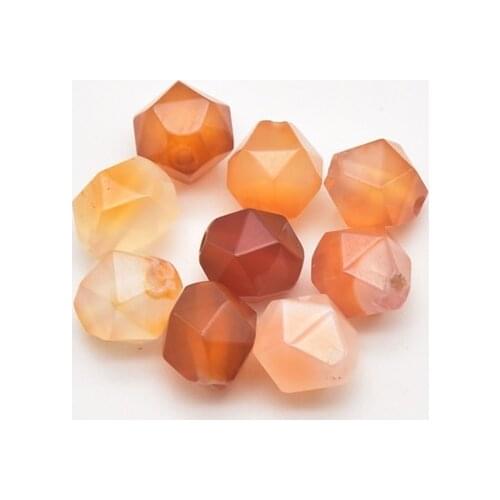 48pcs 8mm Natural Natural Color Agate Diamond Cut Surface Aesthetic Accessories Jewelry Making Supplies Handmade JA0075