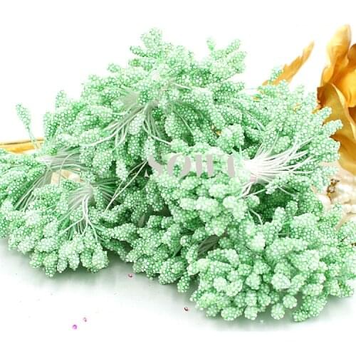 Free Shipping New Arrival 800pcs/Lot 5mm Light Green Foam Flower Stamen Pistil Cake Decoration Craft DIY Hot Sales