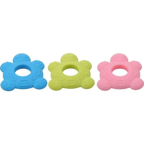 BQA Free Silicone Chewing Safety Teethers Infant Teething Newborn Tooth Tortoise Children Training Toys Baby Teether NEW