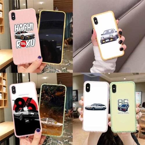 AE86 Initial D Trolley Suitcase Texture Phone Case for iPhone 11 Pro Max X XS MAX 8 7 6S Plus