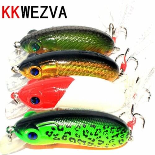 KKWEZVA 4pcs 6cm 10g cicada Fishing Lures Crankbait Minnow Hooks Free Shipping fishing tackle luminous lure Swim Bait J-CS001