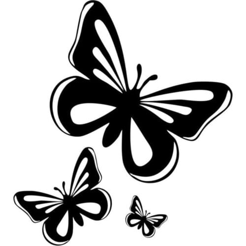 Lovely Car Sticker Beautiful Butterfly Fashion PVC Decals and Stickers Sunscreen Waterproof Car Styling Decoration