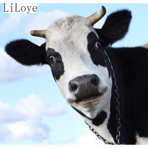 LI LOYE DIY Diamond Painting Cross Stitch Cattle Pictures 5D Rhinestone Kit Embroidery Mosaic Pattern Needlework Decor Art FZ197