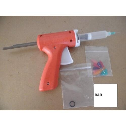 New 10ML manual syringe gun/ Epoxy Adhesive Gun single liquid glue gun 10CC Common 1PCS + 10CC cones 1PCS+ Dispensing Tips