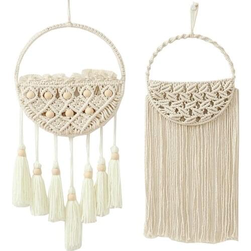 NEW Hand-woven Pendant Macrame Wall Hanging Boho Woven Tapestry Bohemian Crafts Room Decoration Gorgeous Tapestry For Home Decor