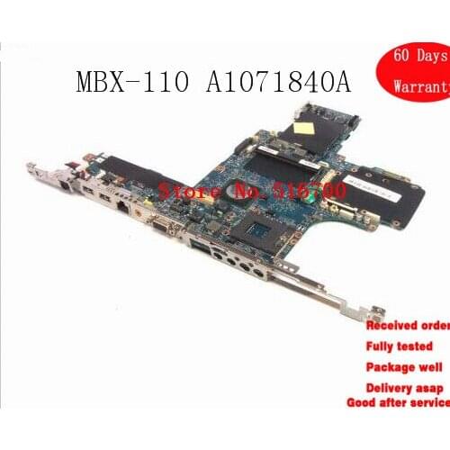 Original Mainboard For Sony Vaio A1071840A Socket 479 Laptop Motherboard - MBX-110 Tested