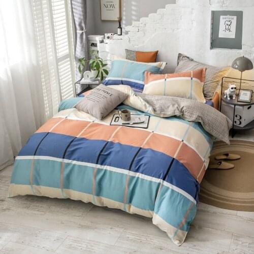 Simple Bedding Set Flower Bed Cover Fashion Duvet Cover Set Bedclothes Set With Pillowcase 3/4pcs Twin Full Queen King Size