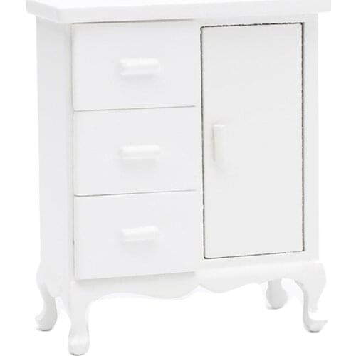 Realistic Practical Multifunctional Attractive Miniature Cabinet Handcrafted Furniture Model Toy Decor for 1:12 Doll House