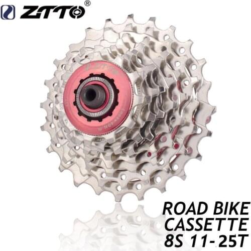 ZTTO Road Bike 8 Speed Cassette 11-24T / 11-25T Bicycles Freewheel Sprockets Compatible For Sunrace Shimano HG System