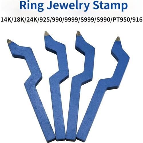 Customized Hand-knocked Jewelry Stamps Bracelet Ring Logo DIY S999 14K 18K 24K Printing Tool Jewelry Puncher Number Letters