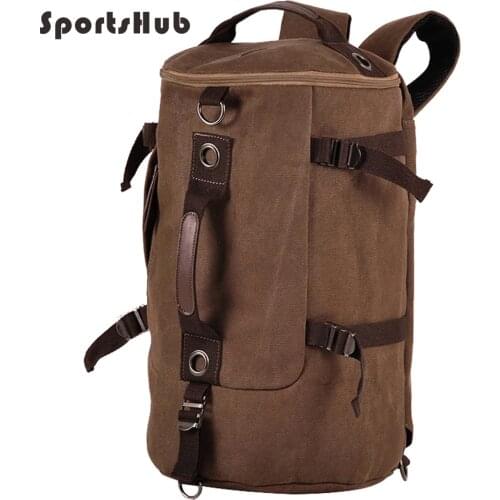 SPORTSHUB Firmly Canvas Mens Sports Bags Gym Bag Sports Designer HandBag Fitness Bags Travel Case Workout Shoulder Bag SB0008